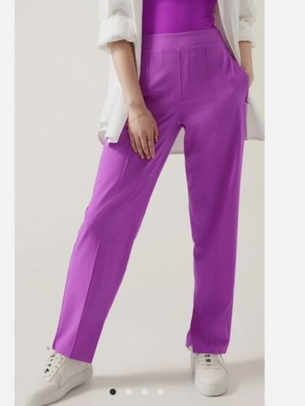 Athleta Brooklyn Heights High Rise Pant in Jazzy Purple - Size 6T